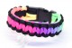 Kobra Armband mit Multicolor Polycord