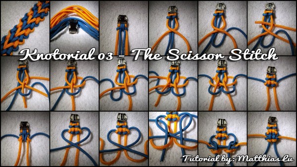 Knotorial 03 - The Scissor Stitch (Bracelet)