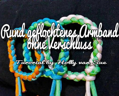 Rund geflochtenes Armband ohne Verschluss