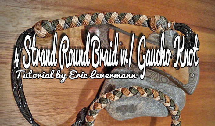 4 Strand Round Braid w/ Gaucho Knot | Swiss Paracord GmbH